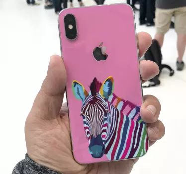 Aufkleber Iphone Zebra pop art - TenStickers