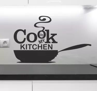 Wandtattoo Küche Cook in my Kitchen - TenStickers