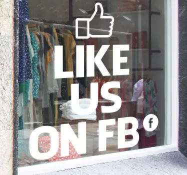 Aufkleber like us facebook - TenStickers