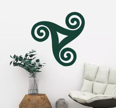 Aufkleber Linie Keltisches Triskel - TenStickers