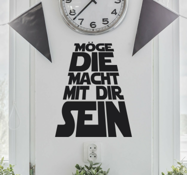 Wandtattoo Schlafzimmer Sprüche möge die Macht mit dir sein - TenStickers