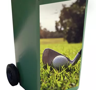 Aufkleber mülltonne golf club nahaufnahme - TenStickers