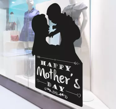 Aufkleber Mutter Kind Muttertag - TenStickers