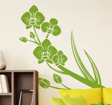 Aufkleber Orchidee - TenStickers