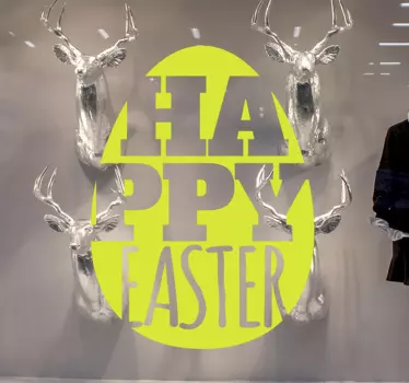 Aufkleber Osterei Happy Easter - TenStickers
