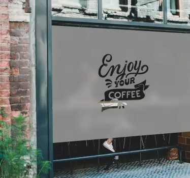 Schaufensteraufkleber ihr Logo auf durchsichtig - TenStickers