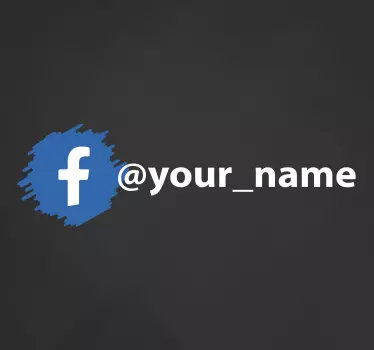 Schaufensteraufkleber Benutzerdefiniertes Facebook-Konto - TenStickers