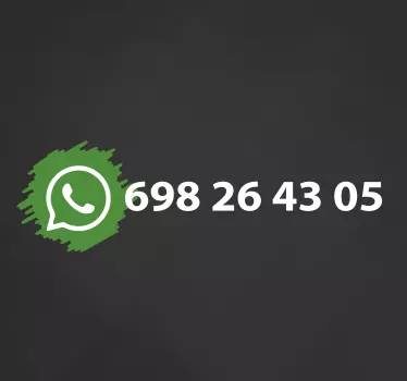 Personalisierter WhatsApp-Schaufensteraufkleber - TenStickers