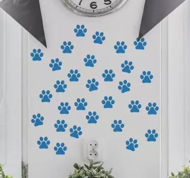 Aufkleber Set Hundepfoten - TenStickers