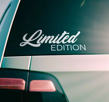 Autoscheibe Aufkleber "limited Edition" - TenStickers