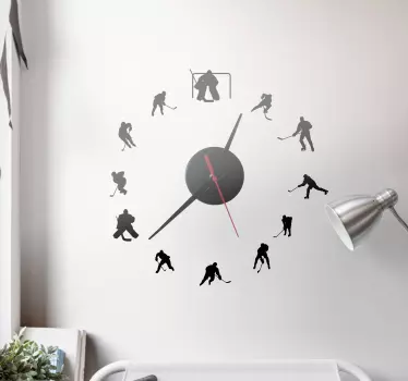 Aufkleber Uhr Eishockeyuhr - TenStickers