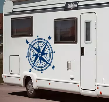 Kompass Wohnmobil Aufkleber - TenStickers