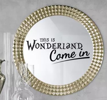 Wandtattoo Badezimmer This is Wonderland - TenStickers