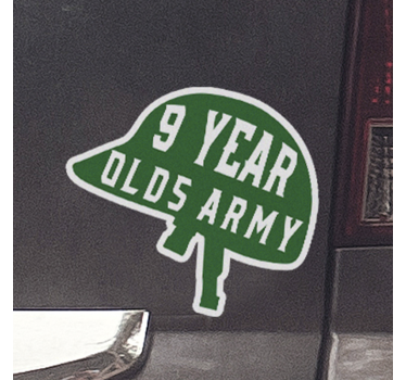 Autoaufkleber 9-jähriger soldaten-trupp - TenStickers