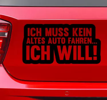 Autoaufkleber Altes Auto - TenStickers