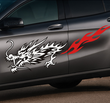 Autoaufkleber asiatischer drache seitlich - TenStickers