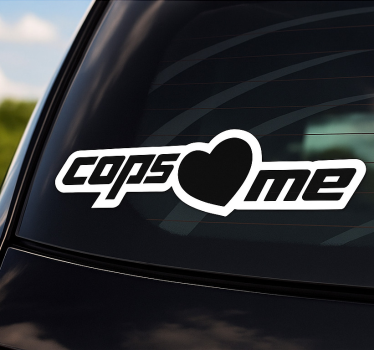 Autoaufkleber polizisten lieben mich - TenStickers
