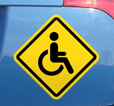 Aufkleber Auto Behiderten Aufkleber - TenStickers