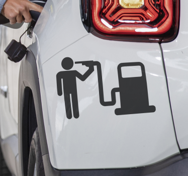 Autoaufkleber Benzinkopf Symbol - TenStickers