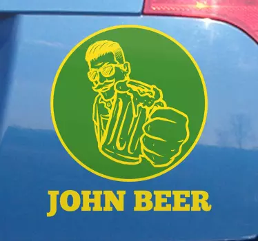 Autoaufkleber bierliebhaber emblem - TenStickers