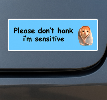 Autoaufkleber bitte nicht hupen - TenStickers