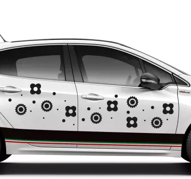 Blumen Autoaufkleber - TenStickers