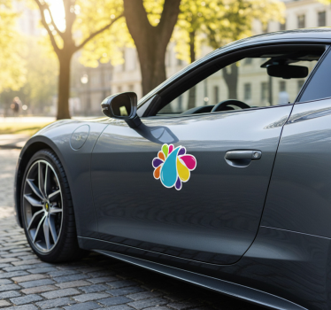 Autoaufkleber bunte farbtropfen - TenStickers