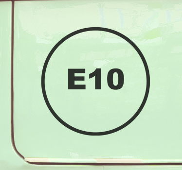 Autoaufkleber e10 kraftstoffinformationen - TenStickers
