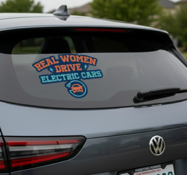 Autoaufkleber echte frauen fahren - TenStickers