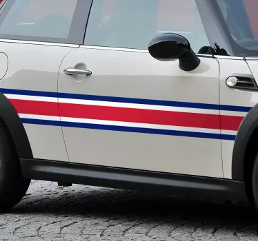 Autoaufkleber Englische Streifen - TenStickers