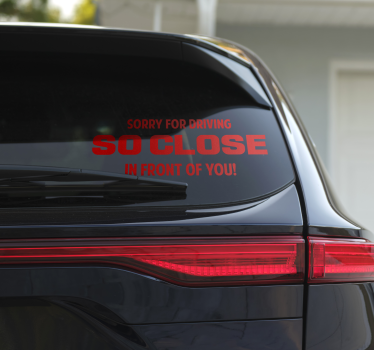 Autoaufkleber entschuldigen sie die langsame fahrweise - TenStickers