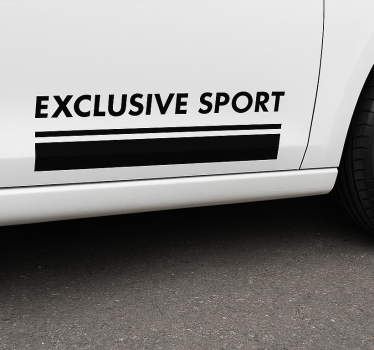 Autoaufkleber exklusive sportgürtel - TenStickers