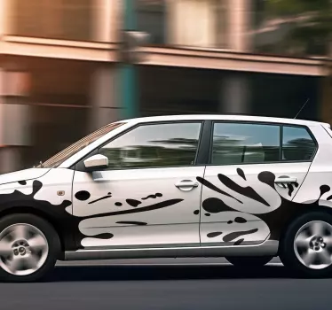 schwarze Farbflecken Autoaufkleber - TenStickers