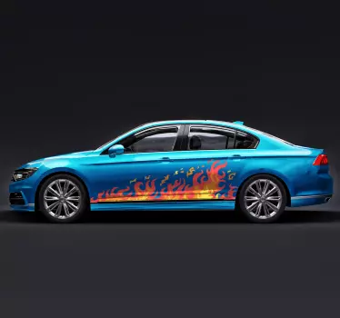 Flammen Autoaufkleber - TenStickers