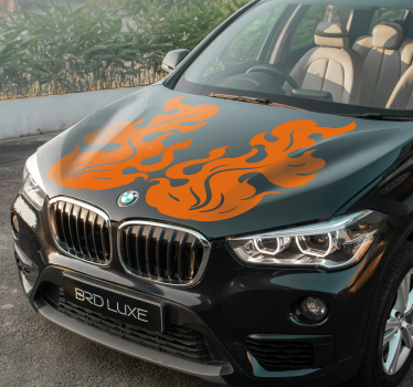 Autoaufkleber flammen für die haube - TenStickers