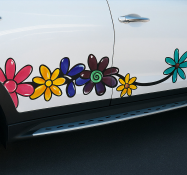 Autoaufkleber florales fahrzeugdesign - TenStickers