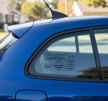 Autoaufkleber für liebhaber manueller schaltgetriebe - TenStickers