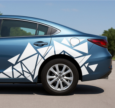 Autoaufkleber geometrische dreiecke - TenStickers