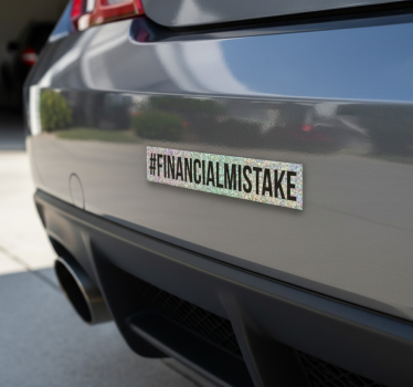 Autoaufkleber glitzer finanzieller fehler - TenStickers