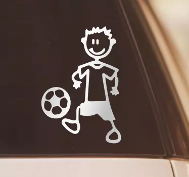 Autoaufkleber glücklicher fußballspieler - TenStickers