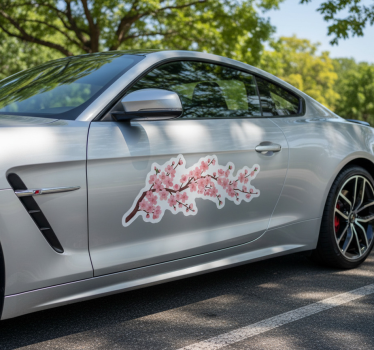 Autoaufkleber japanischer blumenzweig - TenStickers