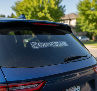 Autoaufkleber mit einfachem social media handle - TenStickers