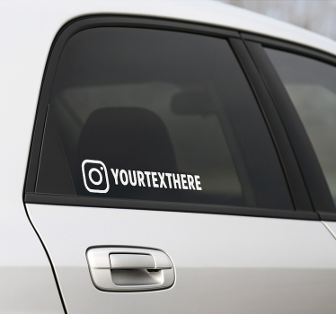 Autoaufkleber mit instagram benutzernamen - TenStickers