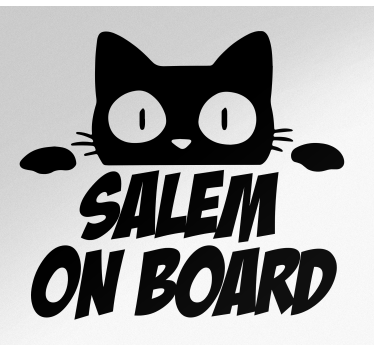 Autoaufkleber mit katzenkopf humor - TenStickers