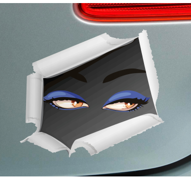 Autoaufkleber mit verführerischem augenmotiv - TenStickers