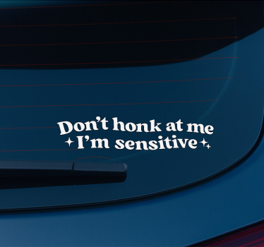 Autoaufkleber nicht hupen - TenStickers