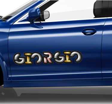 Autoaufkleber mit personalisiertem namen - TenStickers