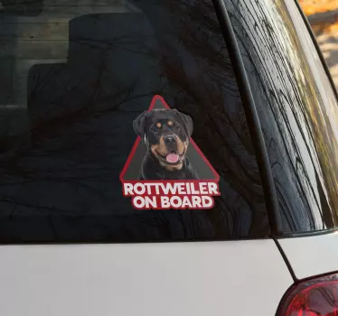 Haustier Aufkleber fürs Auto mit Rotweiler - TenStickers