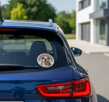 Autoaufkleber "sanfte pfoten" english bulldog - TenStickers