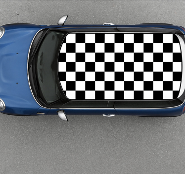 Autoaufkleber schach in schwarz und weiß - TenStickers